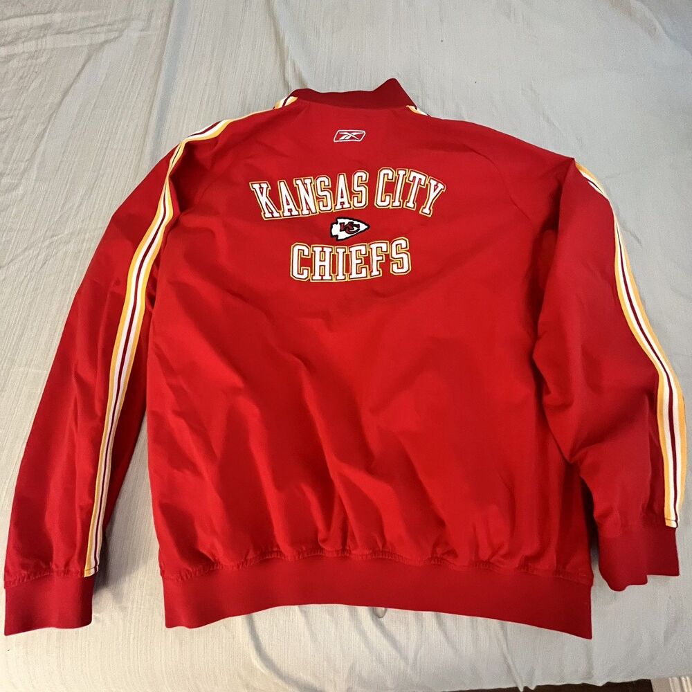 Vintage 90s Kansas City Chiefs Jacket Reebok NFL Size Medium - NWOT